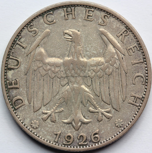 2 REICHSMARK WEIMAR 1926 A BERLIN OBIEGOWA Nr.1