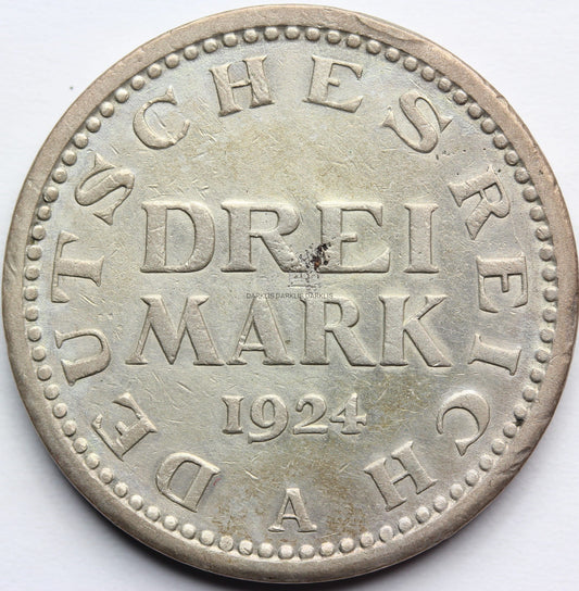 3 MARKI WEIMAR 1924 A BERLIN OBIEGOWA Nr.14