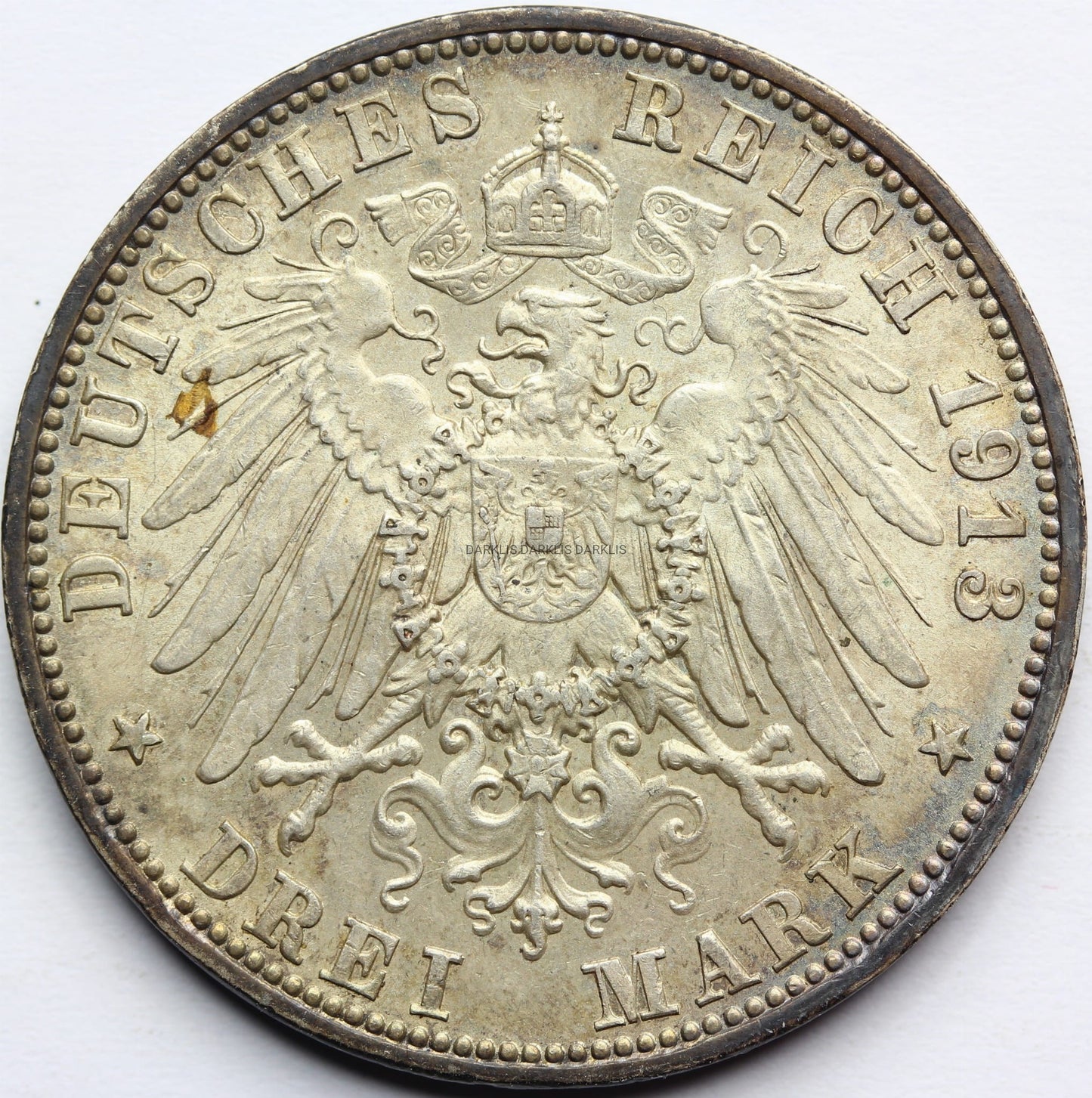 3 MARKI KAISERREICH SAKSONIA-MEININGEN 1913 RZADKA Nr.5