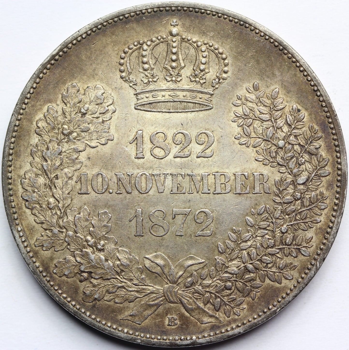 2 TALARY NIEMCY SAKSONIA 1872 JOHANN ZŁOTE GODY Nr.1