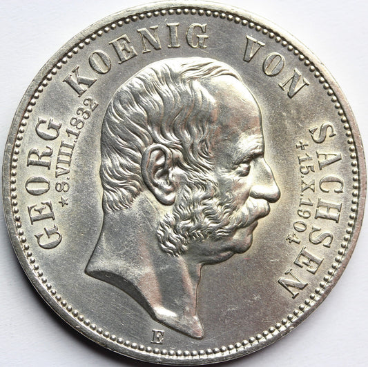 5 MAREK KAISERREICH SAKSONIA 1904 POŚMIERTNA UNC Nr.1