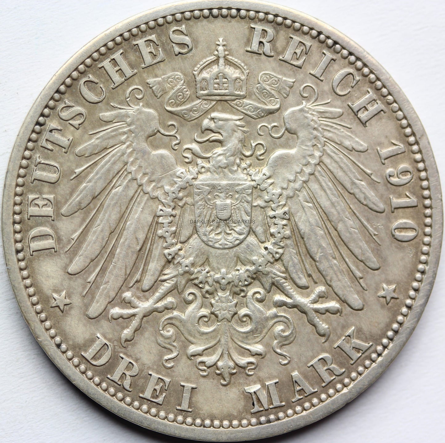 3 MARKI KAISERREICH SAKSONIA EISENACH 1910 - ŚLUB Nr.1