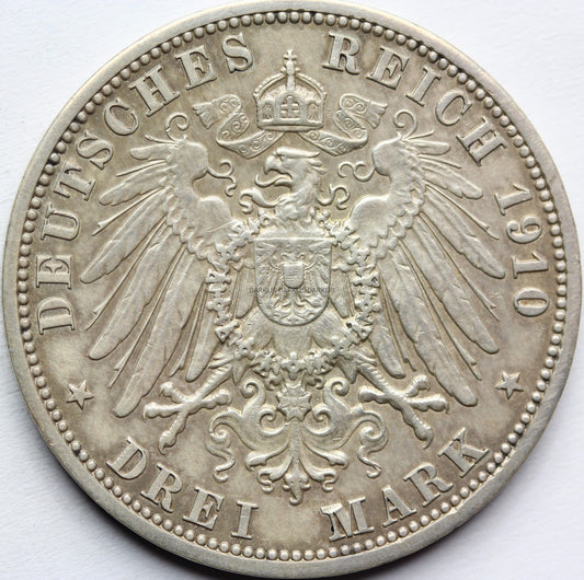 3 MARKI KAISERREICH SAKSONIA EISENACH 1910 - ŚLUB Nr.1