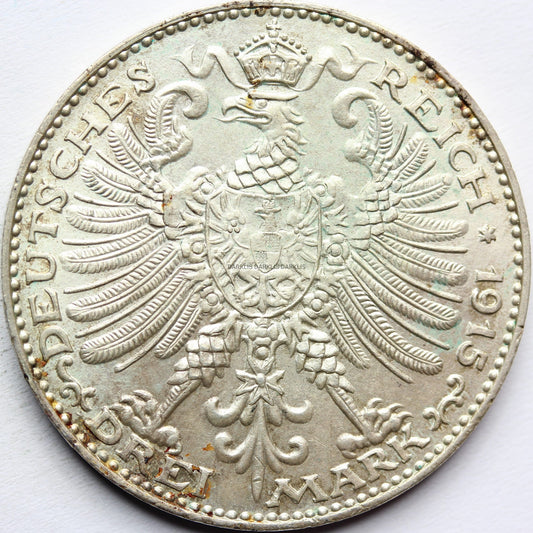 3 MARKI KAISERREICH WEIMAR SAKSONIA EISENACH 1915 Nr.3