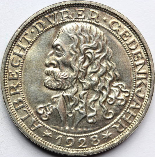 3 REICHSMARK WEIMAR 1928 ALBRECHT DURER RZADKA Nr.9