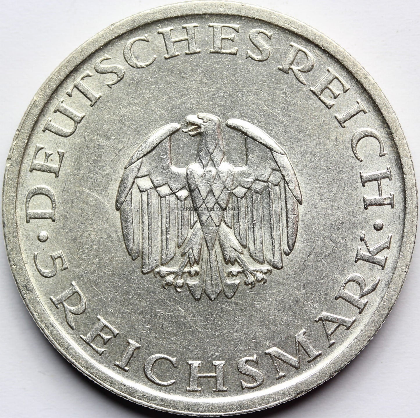 5 REICHSMARK WEIMAR 1929 A GOTTHOLD LESSING RZADKA Nr.2