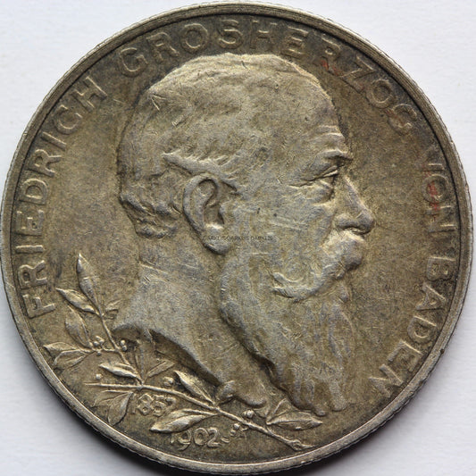 2 MARKI KAISERREICH BADENIA 1902 FRYDERYK I Nr.6