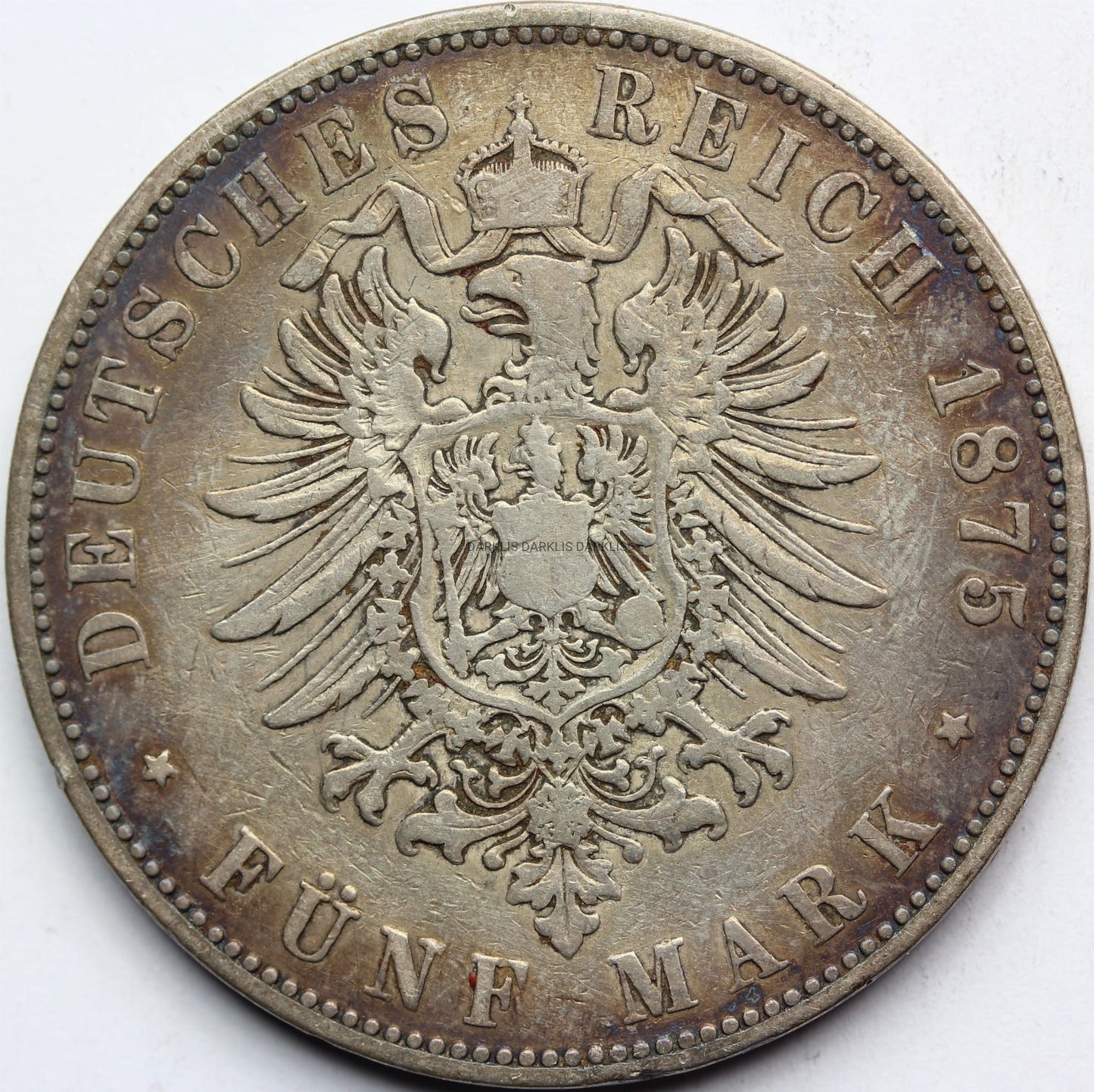 5 MAREK KAISERREICH HESJA 1875 - LUDWIG III Nr.5