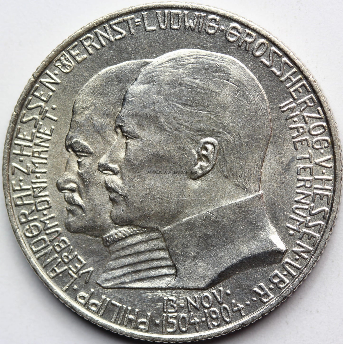 2 MARKI KAISERREICH HESJA 1904 URODZINY FILIP I Nr.13