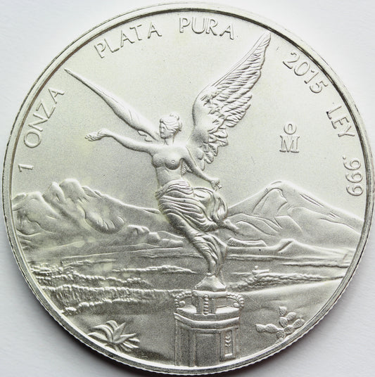 ONZA PLATA PURA MEKSYK 2015 LIBERTAD BOGINI Ag Oz