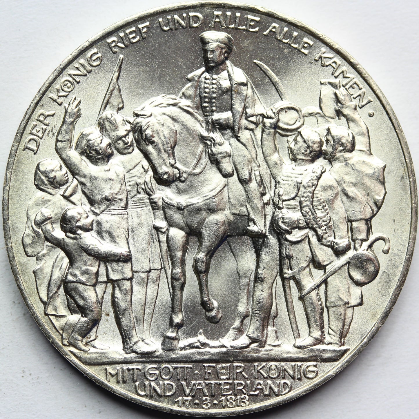 3 MARKI KAISERREICH PRUSY 1913 BITWA NARODÓW Nr.5