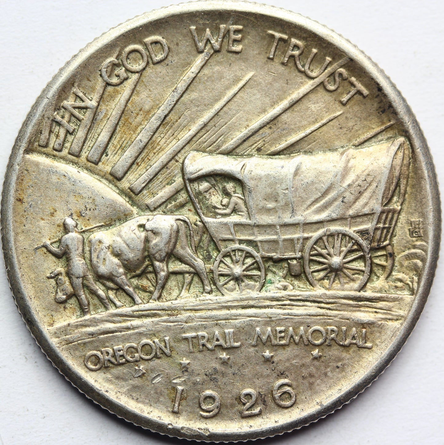 1/2$ USA 1926 SZLAK OREGOŃSKI BARDZO RZADKA STAN Nr.1