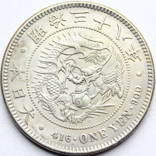 YEN JAPONIA 1905 SMOK MUTSUHITO SUPER STAN RZADKA
