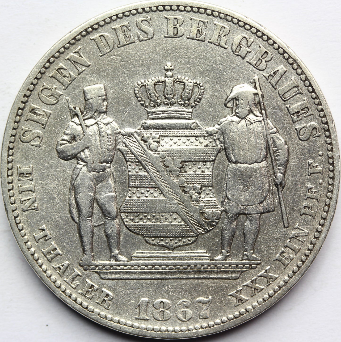 TALAR SAKSONIA 1867 JAN WETTYN HERB Z GÓRNIKAMI Nr.10