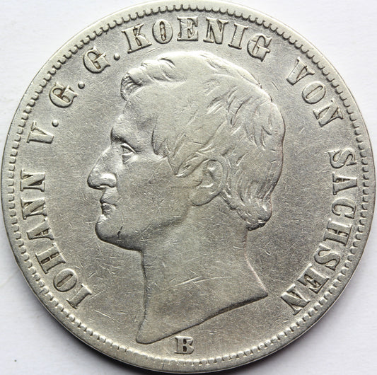 TALAR SAKSONIA 1864 JAN WETTYN HERB Z LWAMI Nr.8