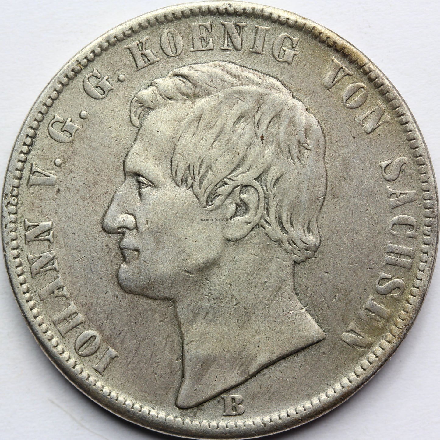 TALAR SAKSONIA 1869 JAN WETTYN HERB Z LWAMI Nr.11