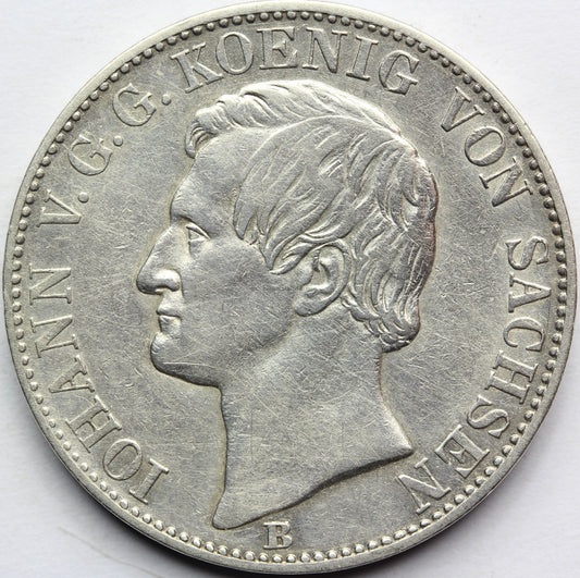 TALAR SAKSONIA 1866 JAN WETTYN HERB Z GÓRNIKAMI Nr.9