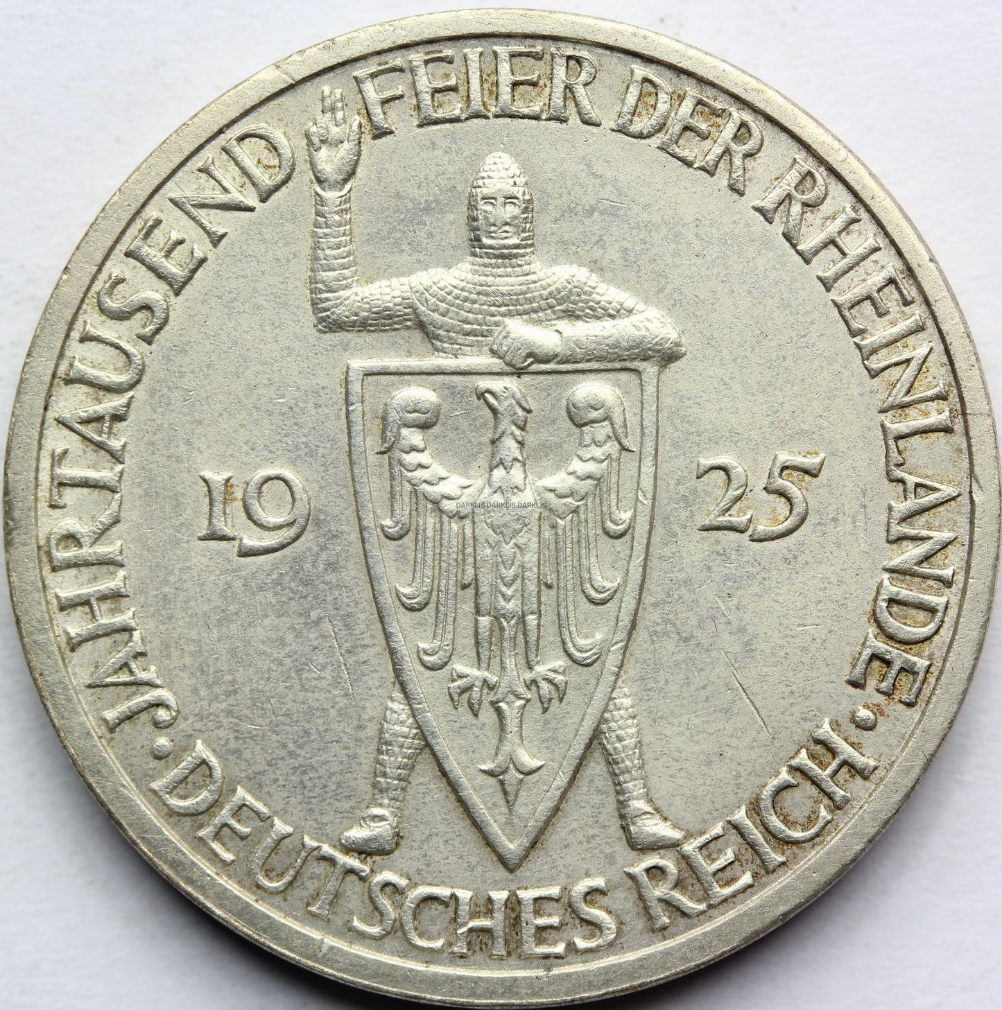 3 REICHSMARK WEIMAR 1925 -J- 1000 LAT NADRENII Nr.4