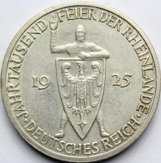 3 REICHSMARK WEIMAR 1925 -J- 1000 LAT NADRENII Nr.4