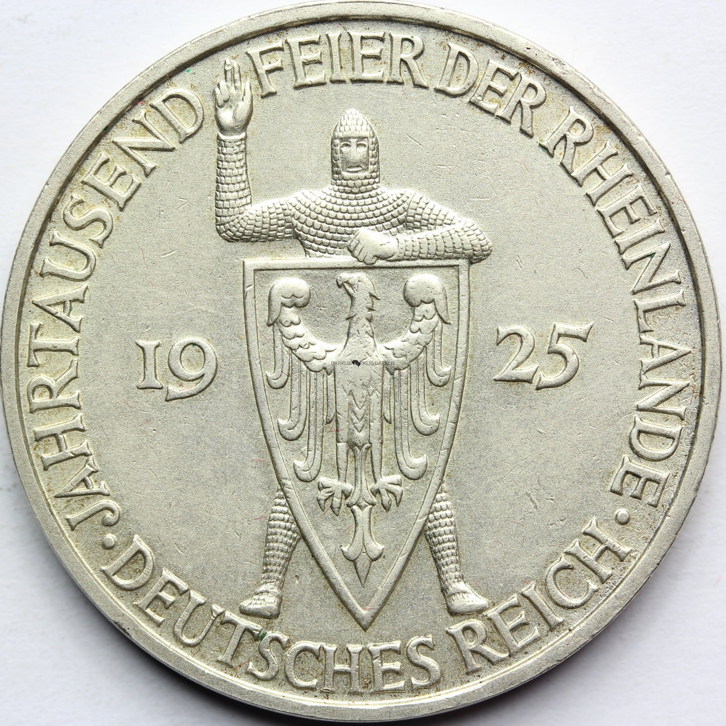5 REICHSMARK WEIMAR NIEMCY 1925 D 100 LAT NADRENII Nr.1