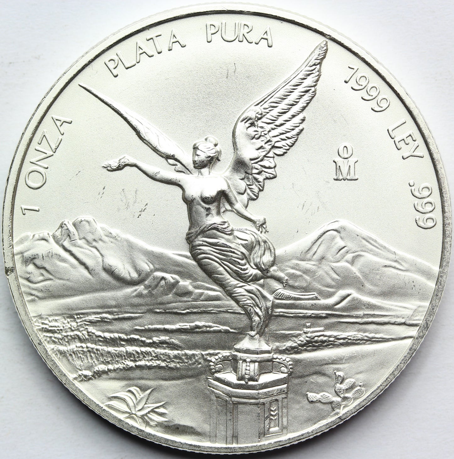 ONZA PLATA PURA MEKSYK 1999 LIBERTAD BOGINI RZADKA Nr.1