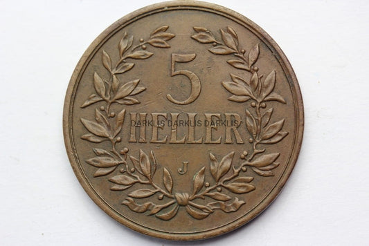 5 HELLER NIEMIECKA AFRYKA WSCHODNIA 1908 J Nr.2