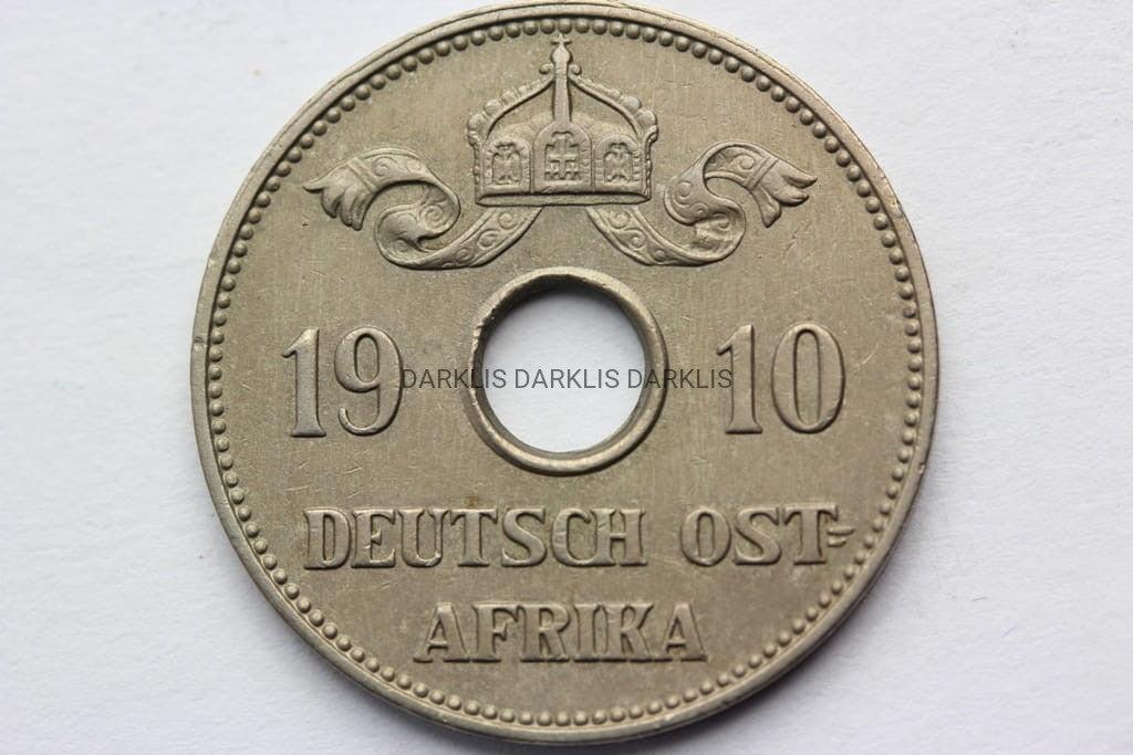 10 HELLER NIEMIECKA AFRYKA WSCHODNIA 1910 J RZADKA