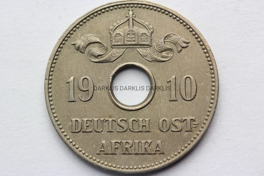 10 HELLER NIEMIECKA AFRYKA WSCHODNIA 1910 J RZADKA