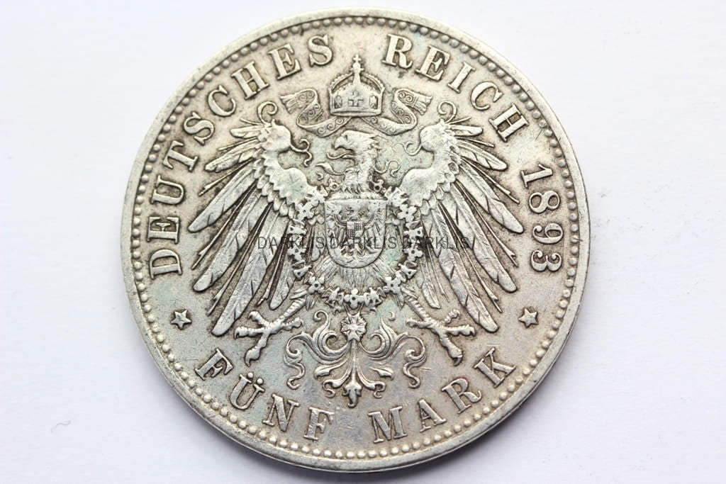 5 MAREK KAISERREICH BAWARIA 1893 OTTO RZADSZA STAN