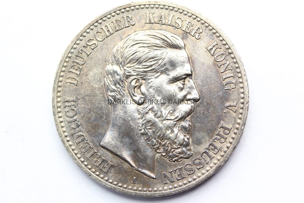 *5 MAREK KAISERREICH PRUSY 1888 FRYDERYK STAN 1-