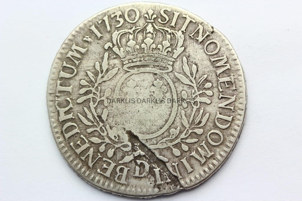 ECU FRANCJA 1730 D LUDWIK XV