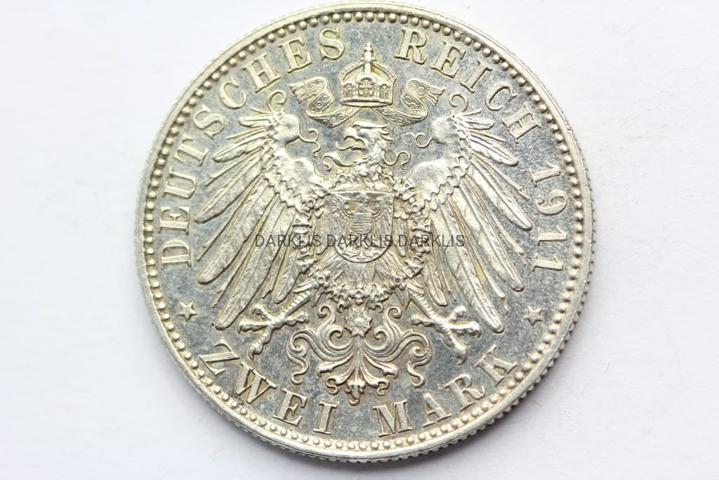 2 MARKI BAWARIA 1911 LUITPOLD ROCZNICA URODZIN