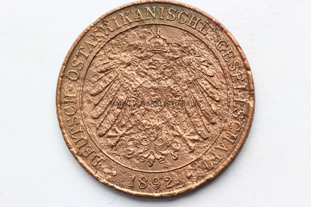 PESA NIEMIECKA AFRYKA WSCHODNIA 1892 A1