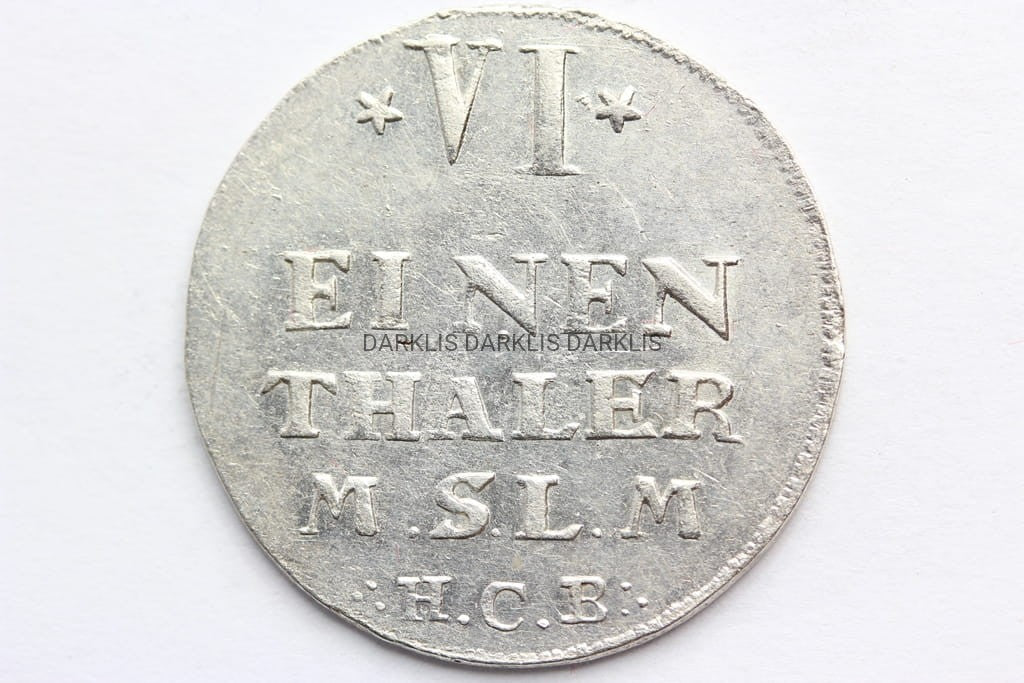 1/6 TALARA 1754 MECKLENBURG - STRELITZ FRYDERYK IV