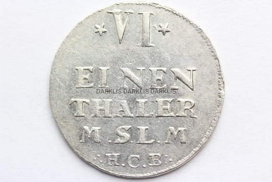 1/6 TALARA 1754 MECKLENBURG - STRELITZ FRYDERYK IV