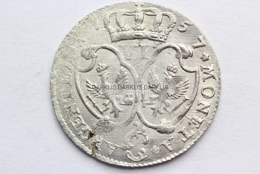 SZÓSTAK 1757 C CLEVE NIEMCY FRYDERYK II WIELKI S1-