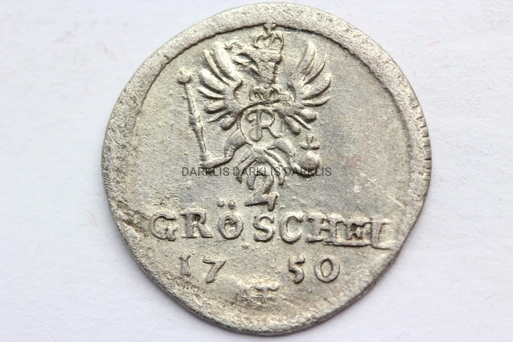 2 GROSCHEL 1750 WROCŁAW PRUSY FRYDERYK II S.2