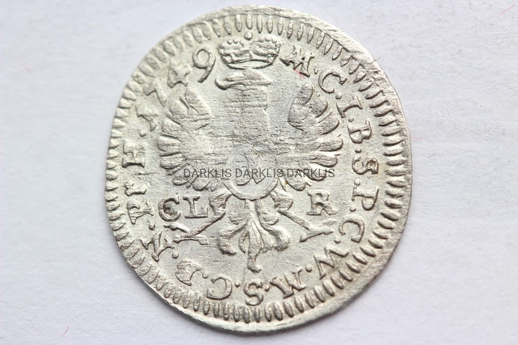 KRAJCAR 1749 BRANDENBURG BAYREUTH FRYDERYK III S2+