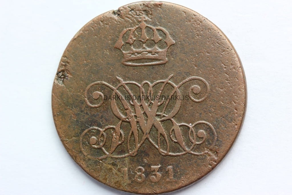 4 PFENNIGE 1831 BRAUNSCHWEIG CALENBERG HANNOVER 3+