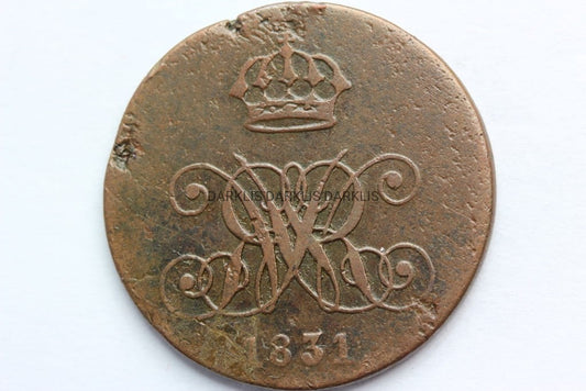 4 PFENNIGE 1831 BRAUNSCHWEIG CALENBERG HANNOVER 3+