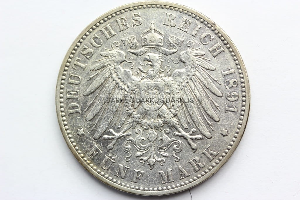 5 MAREK KAISERREICH SAKSONIA 1891 E ALBERT RZADKA