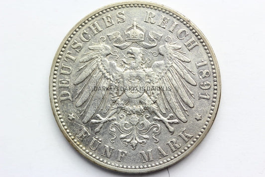 5 MAREK KAISERREICH SAKSONIA 1891 E ALBERT RZADKA