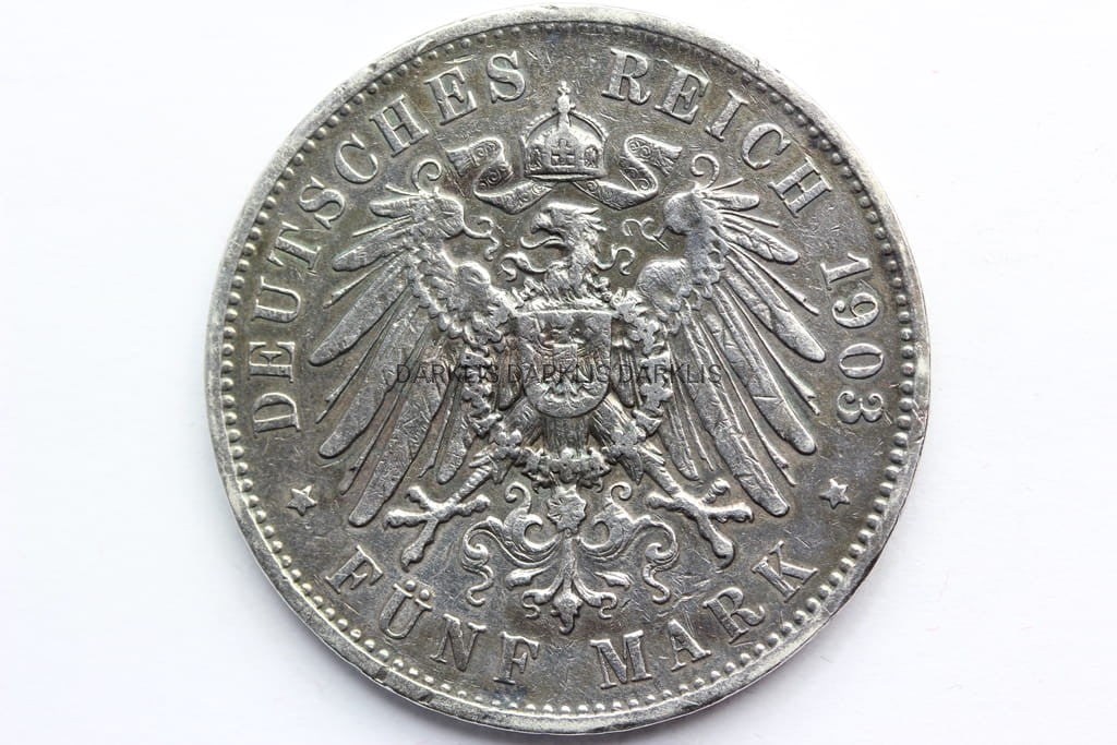 5 MAREK KAISERREICH SAKSONIA 1903-E- GEORG STAN!!