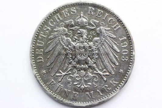 5 MAREK KAISERREICH SAKSONIA 1903-E- GEORG STAN!!