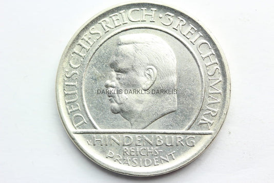 3 MARKI WEIMAR 1929 J HINDENBURG KONSTYTUCJA