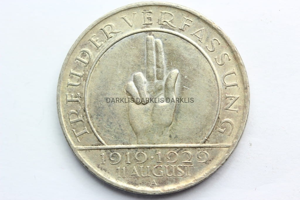 3 MARKI WEIMAR 1929 A HINDENBURG KONSTYTUCJA Nr 5