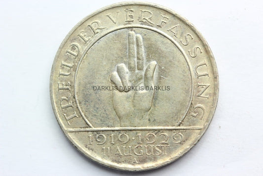 3 MARKI WEIMAR 1929 A HINDENBURG KONSTYTUCJA Nr 5