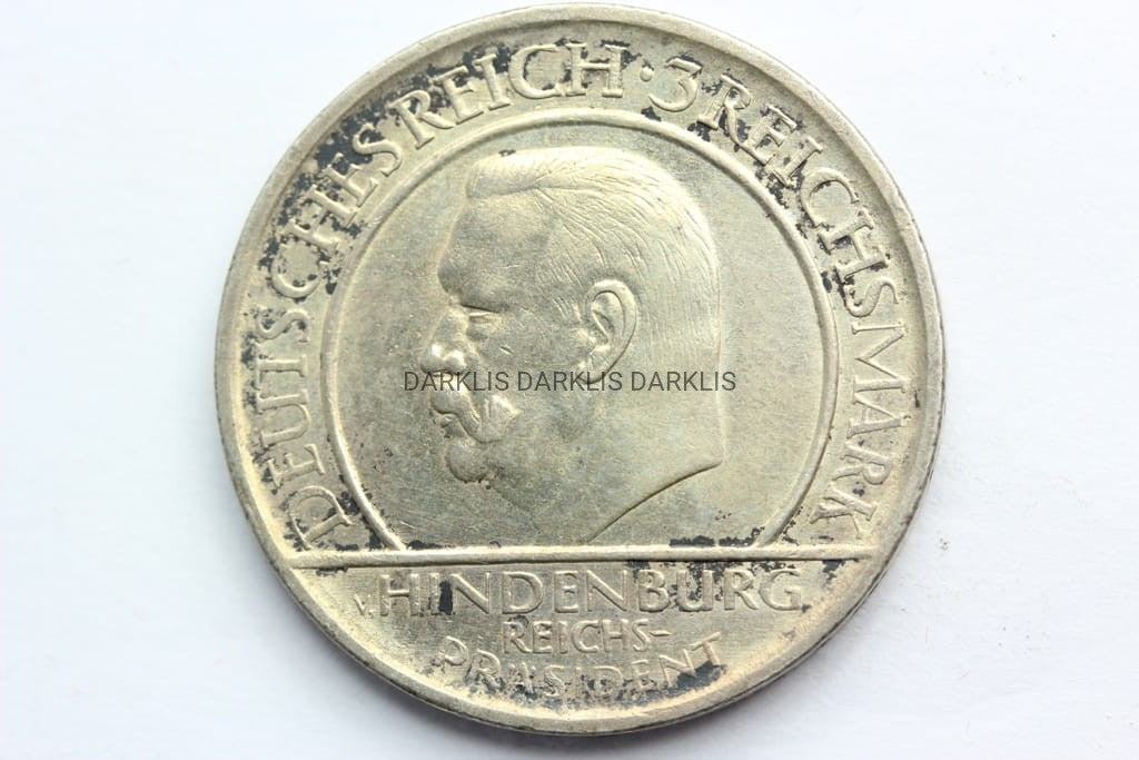 3 MARKI WEIMAR 1929 A HINDENBURG KONSTYTUCJA Nr 5
