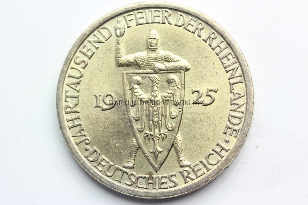 3 REICHSMARK WEIMAR 1925 -A- 1000 LAT NADRENII 2