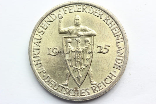 3 REICHSMARK WEIMAR 1925 -A- 1000 LAT NADRENII 2